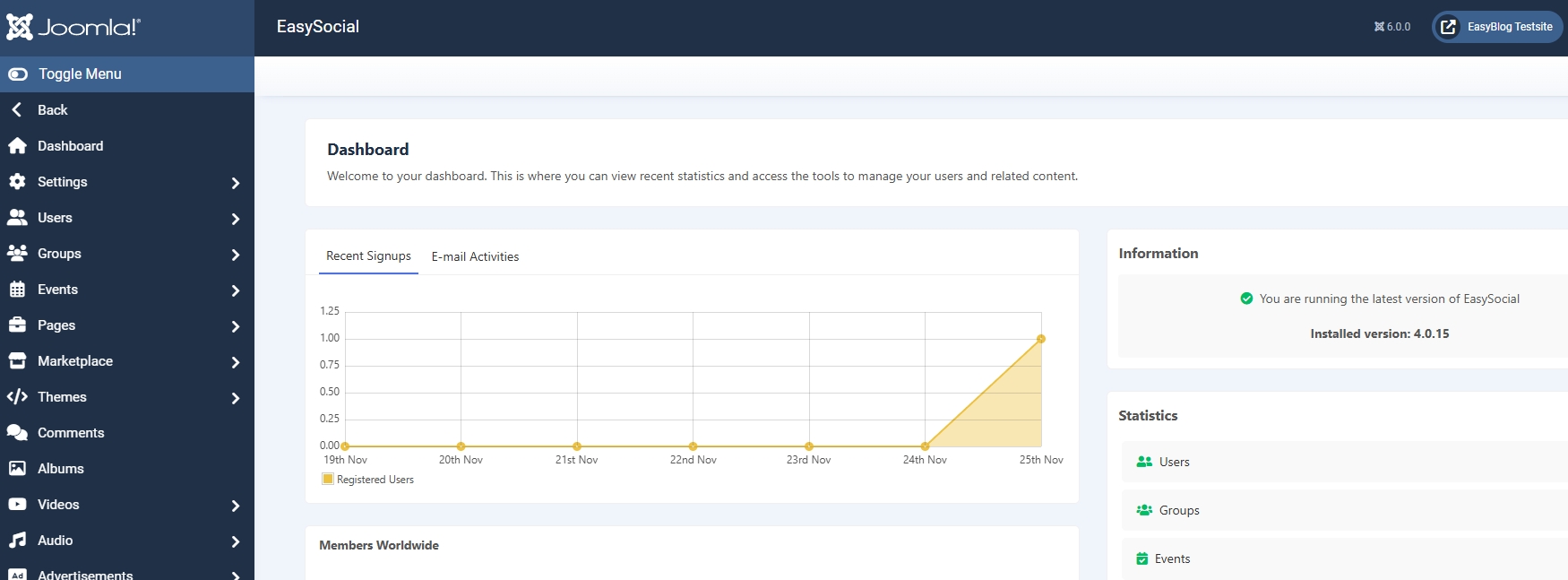 EasySocial for Joomla 5.3+, 5.4+ and 6+