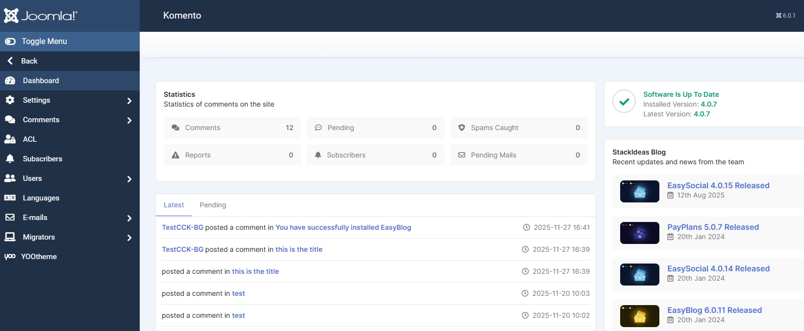 Komento for Joomla 5.3+, 5.4+ and 6+