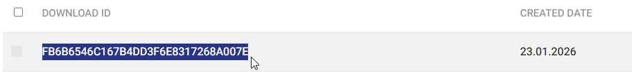 Copy your download key