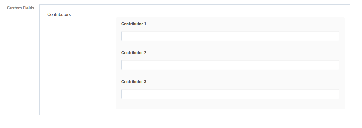 Custom Fields