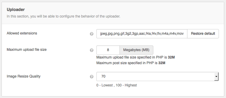 Media Uploader