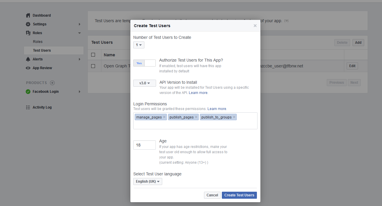Facebook App Review