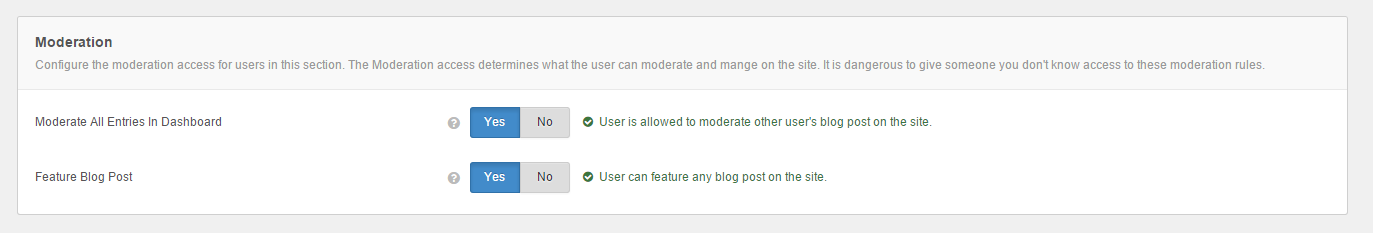 Moderation