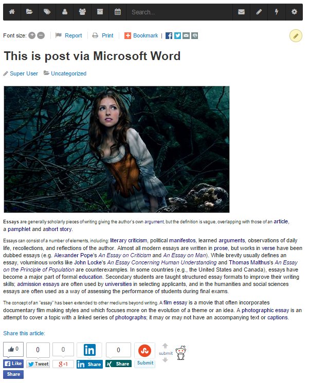 Microsoft Word Remote Publishing