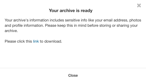 GDPR Download Information