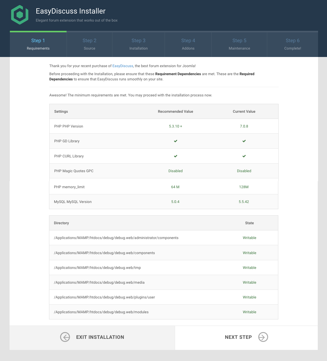 Installing EasyDiscuss