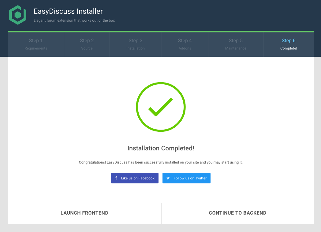 Installing EasyDiscuss