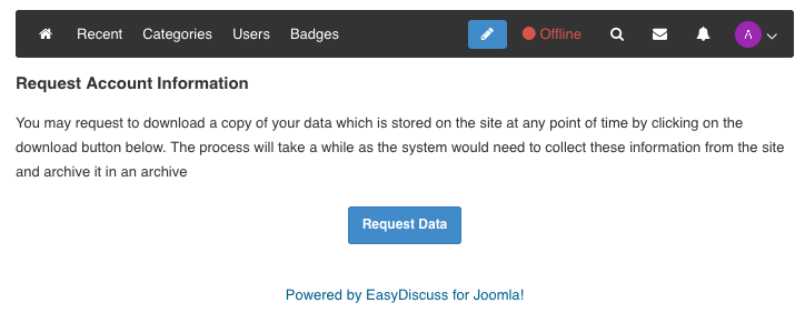 GDPR Settings
