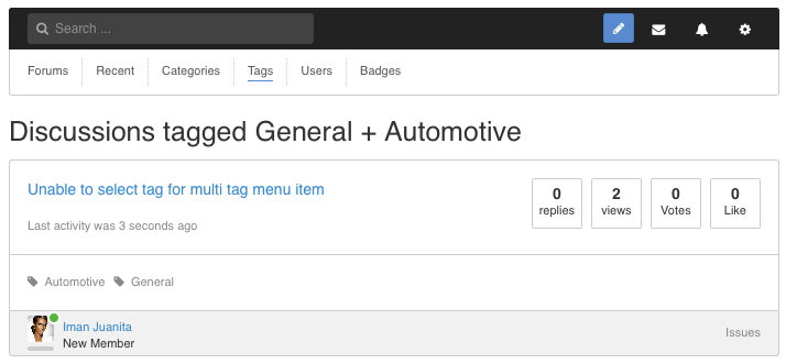 Multi Tags Combination Layout