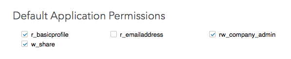 LinkedIn Permissions