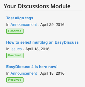 Your Discussion Module