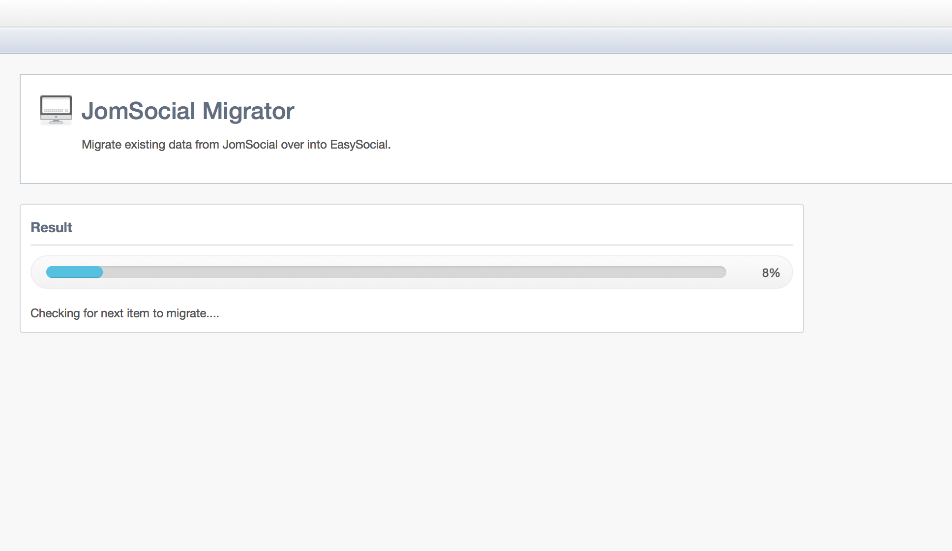 JomSocial User Migration Step 3