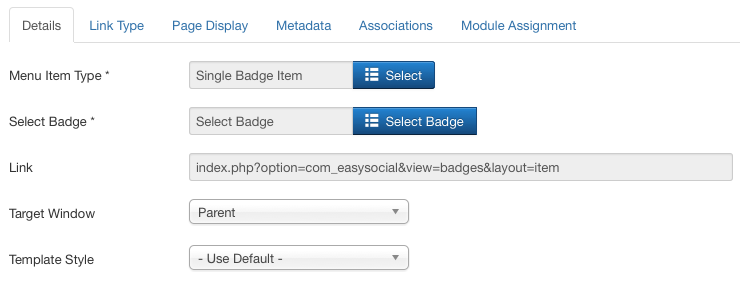 Single Badge Item