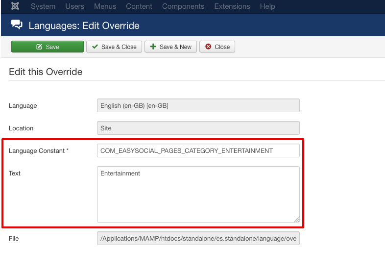 Translating Category