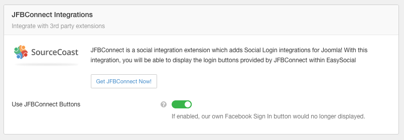 EasySocial JFBConnect Configuration