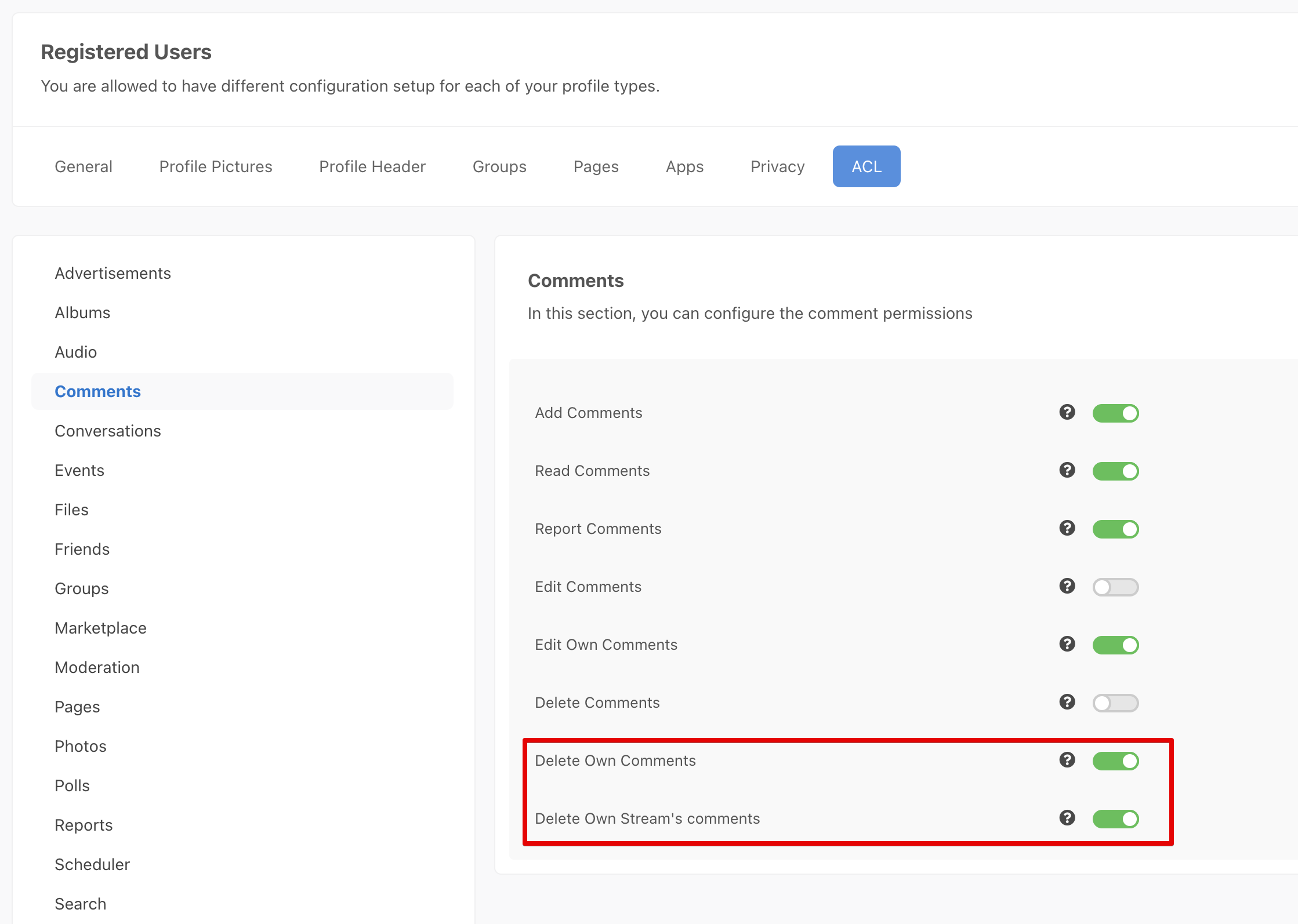 GDPR ACL