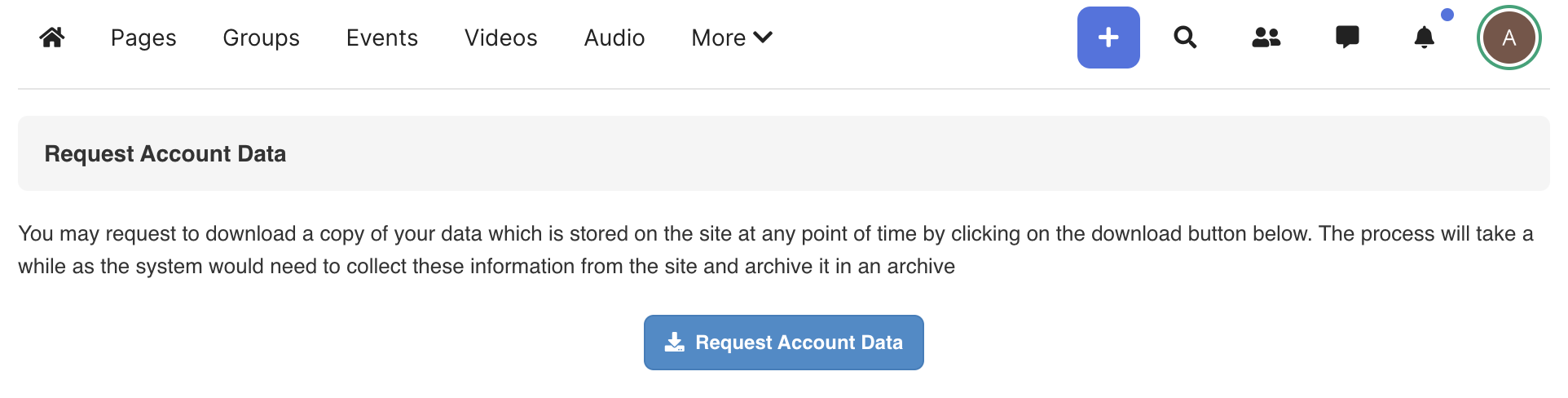 GDPR Settings Integration