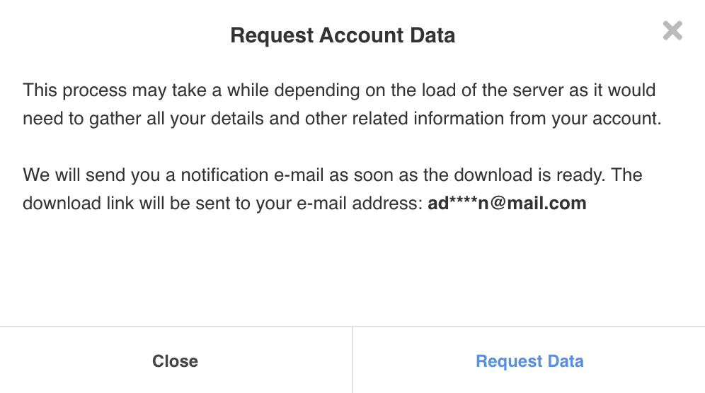 GDPR Settings Integration