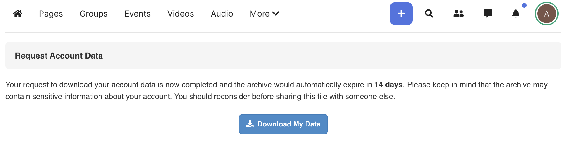GDPR Settings Integration
