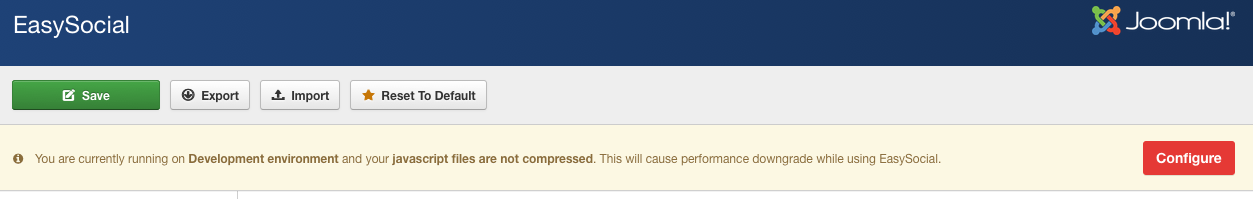 EasySocial Errors Messages