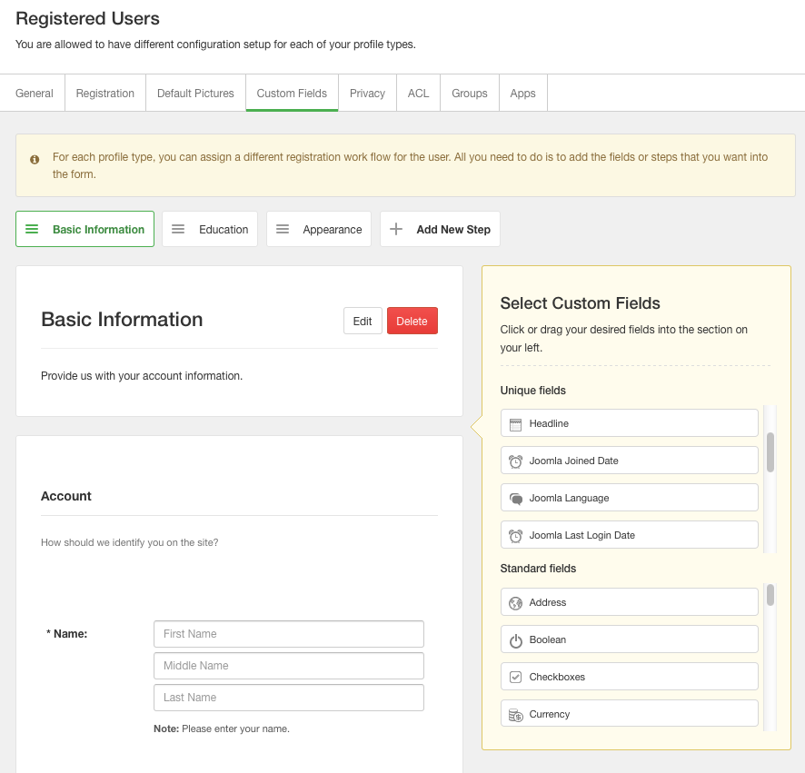 Profile Completeness Module