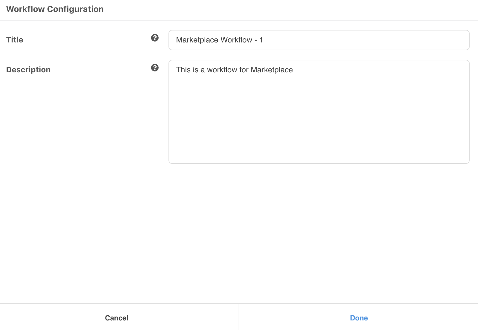 MarketPlaces Workflows
