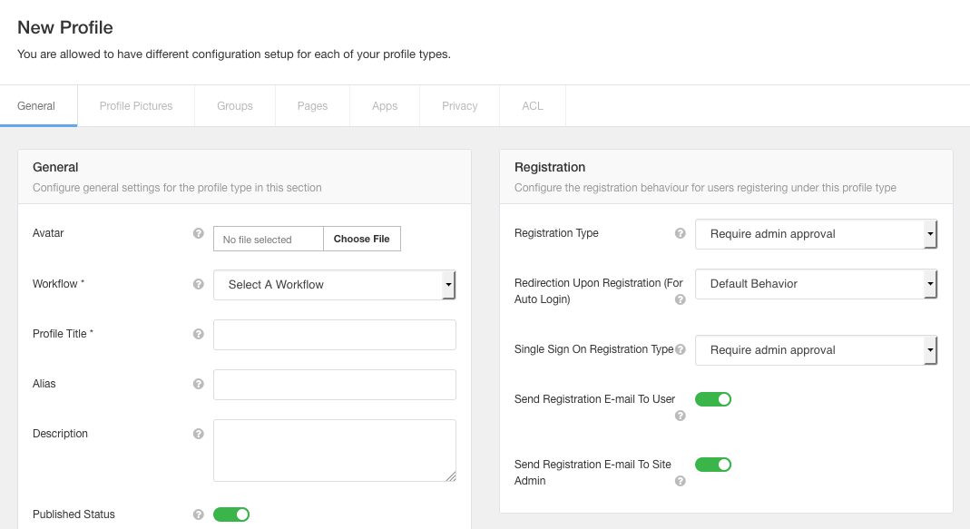 Managing Profiles