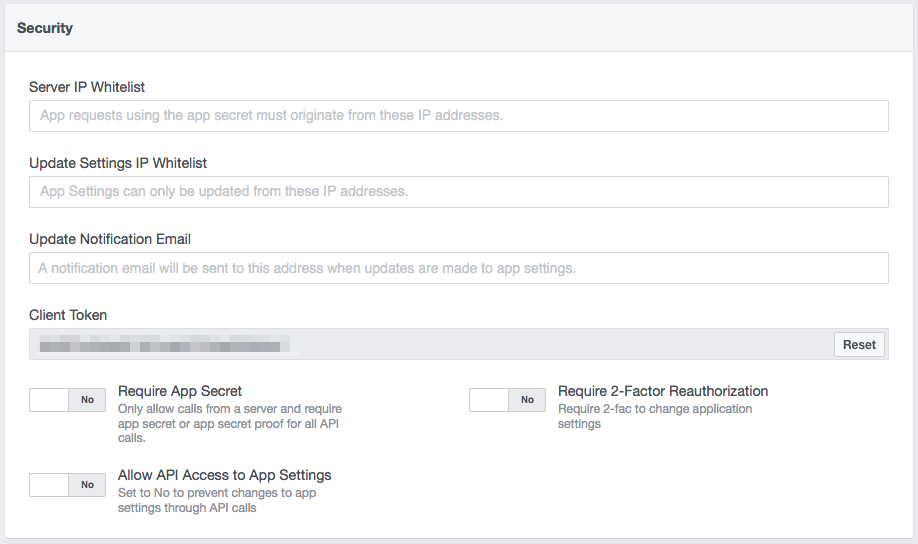 EasySocial Facebook App Configuration