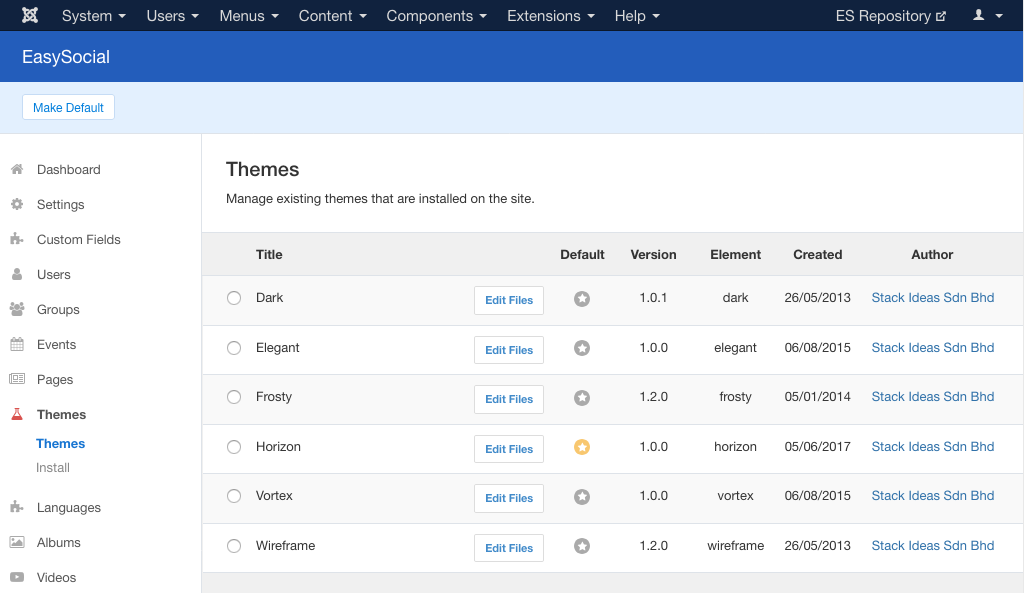 EasySocial Themes