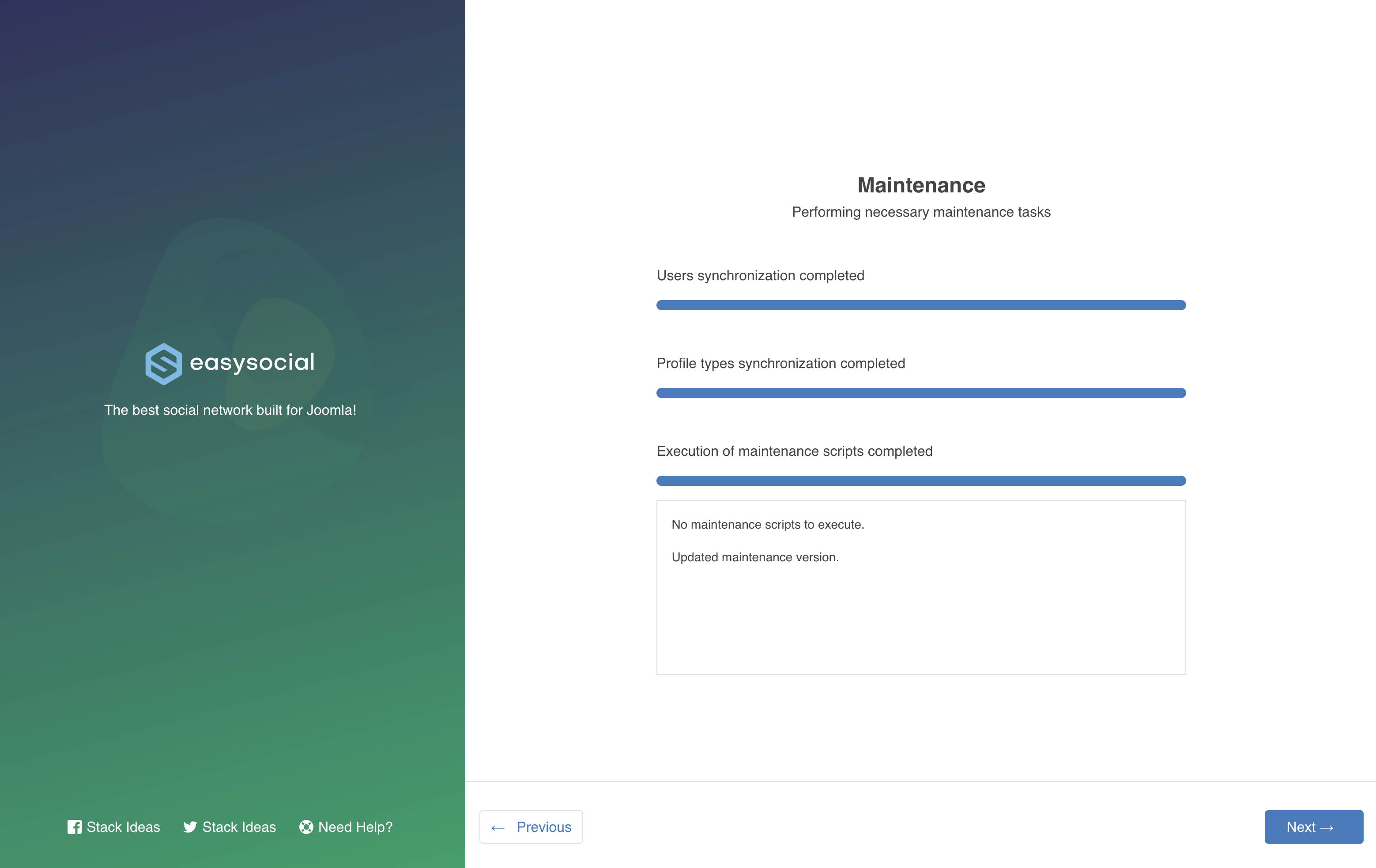 EasySocial Installation