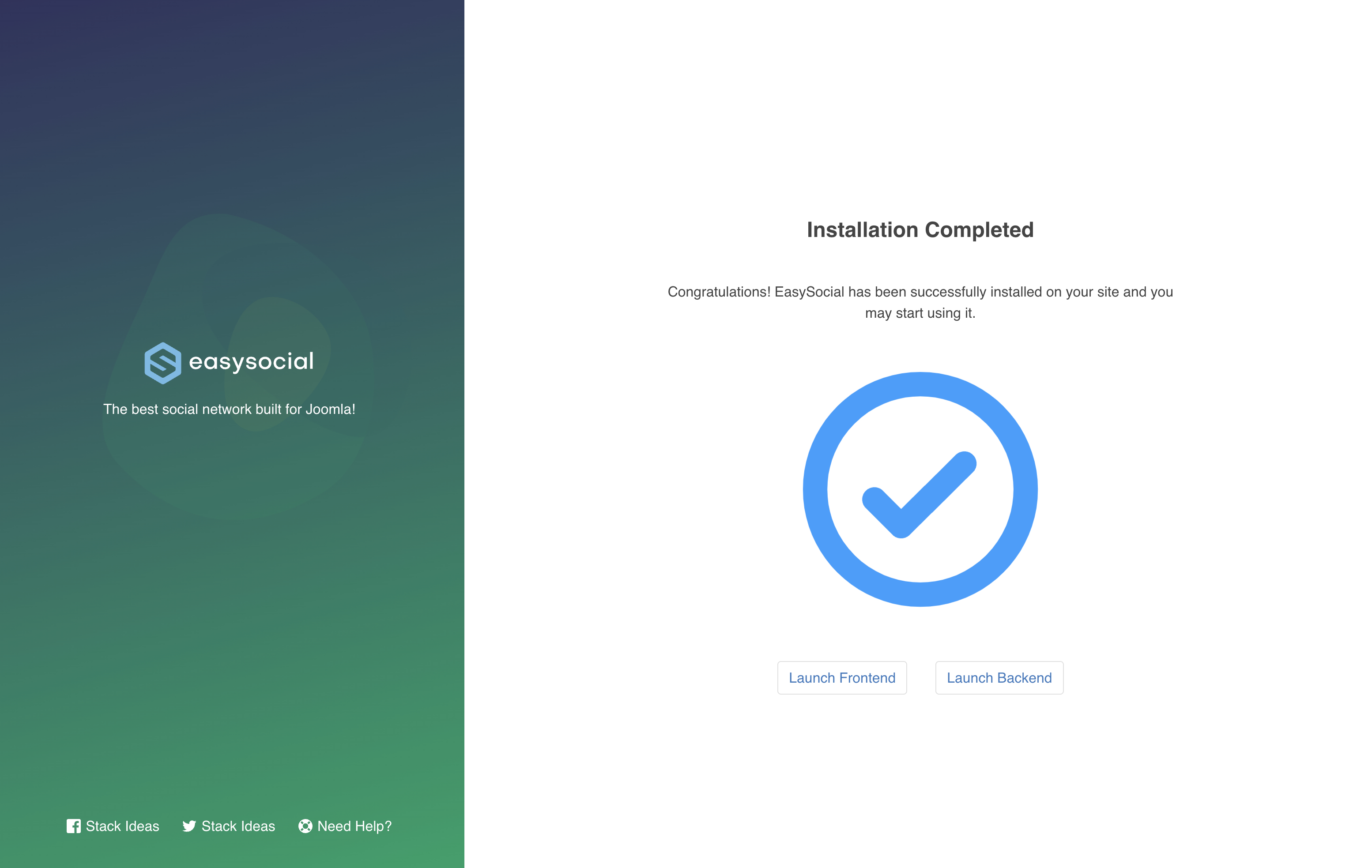 EasySocial Installation