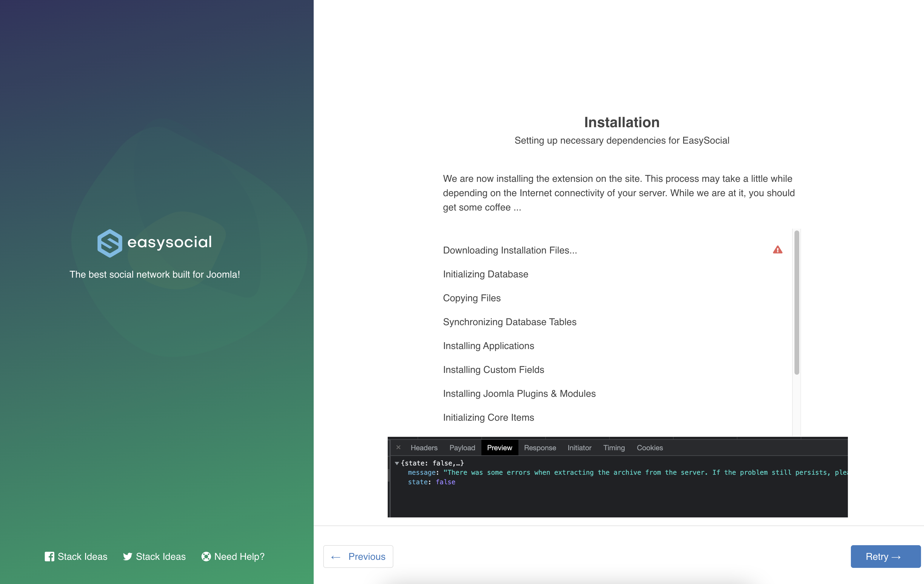 Installation Issues
