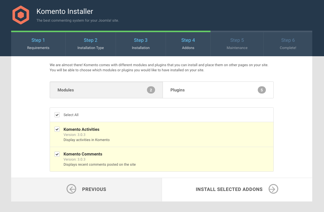 Install Komento