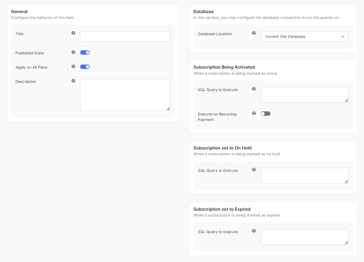 Local Database