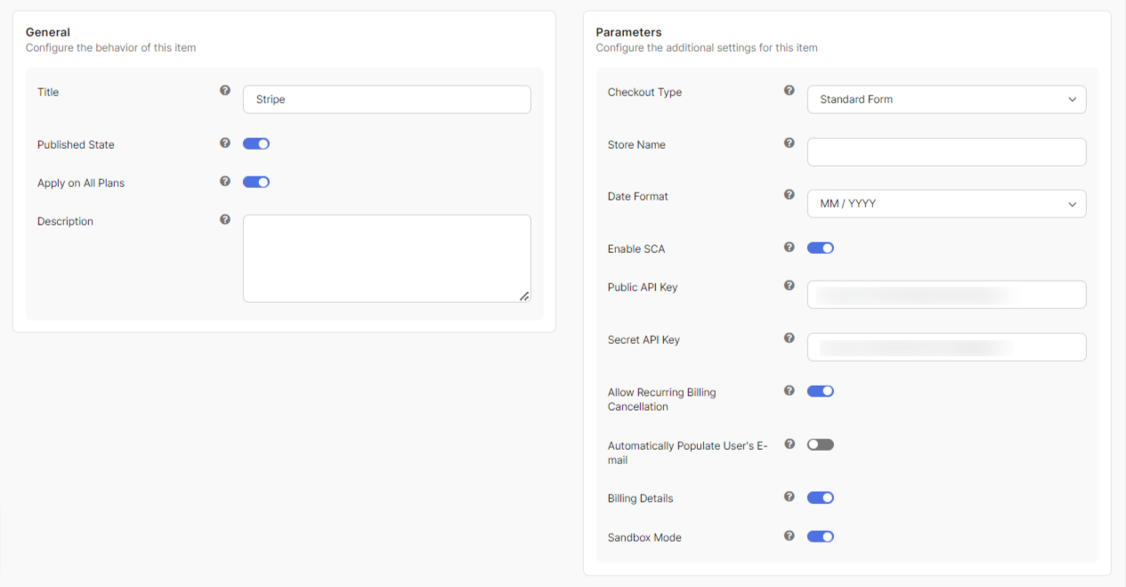 PayPlans Stripe App Configuration