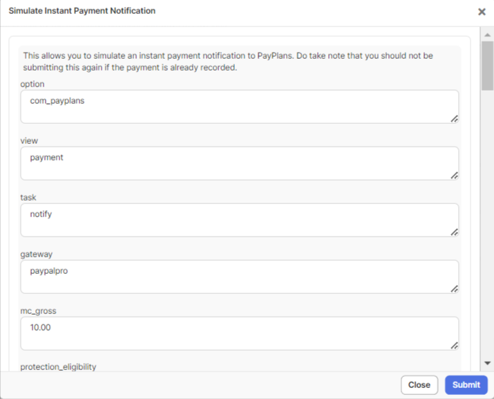 Payment Notifications