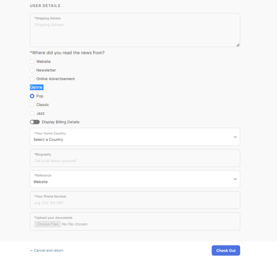 Custom Details